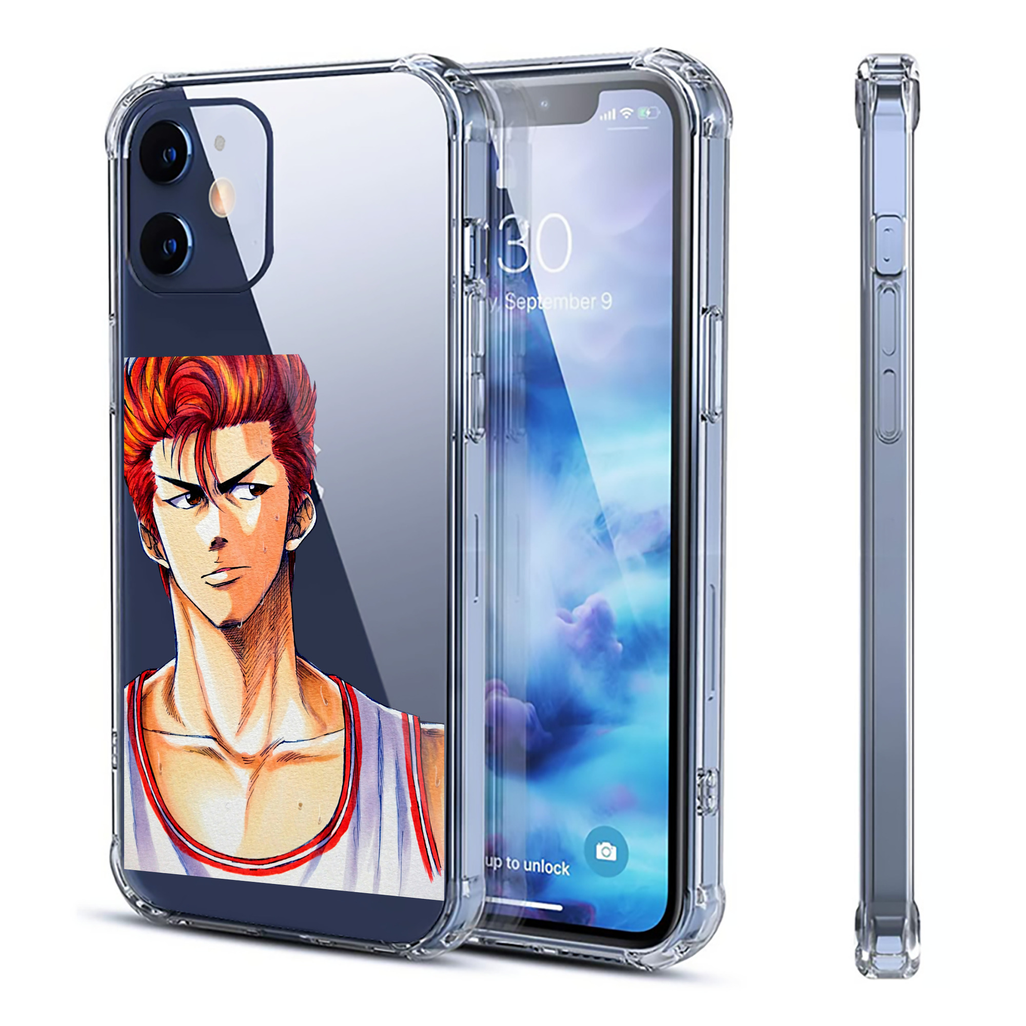 （画像用） SLAM DUNK／スラムダンク 【iPhone 12シリーズ対応】透明スマホケース（クリアソフトケース）